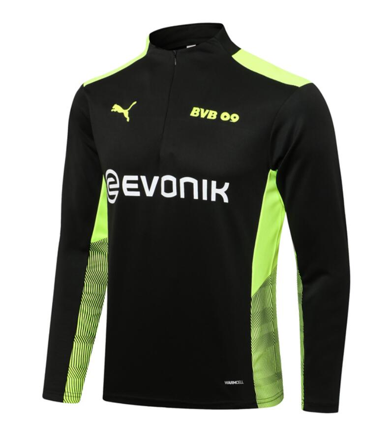 2021/22 Dortmund Black Green Training Sweat Shirt